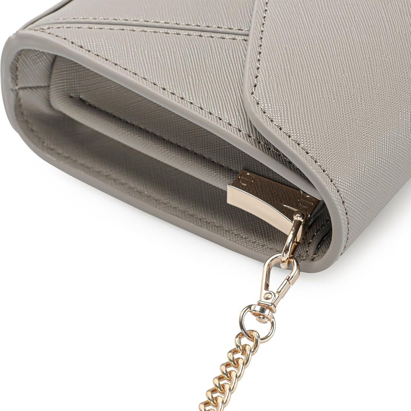 DEXMAY DM DEXMAY Women Envelope Clutch Faux Saffiano Leather Evening Handbag Foldover Clutch Bag Formal Dressy Purse - Image 4